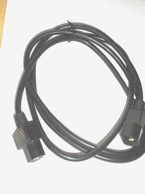 Kaltgeräte-Verlängerungskabel C13 Buchse auf C14 Stecker  VDE Länge 1,8m schwarz