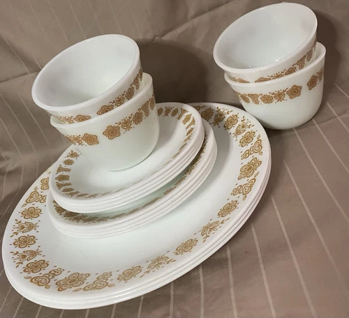 Corelle Pyrex Butterfly Gold