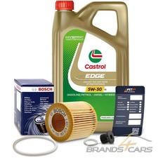 BOSCH ÖLFILTER+5L CASTROL EDGE 5W-30 LL FÜR SKODA ROOMSTER 5J 1.2