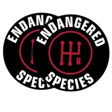 2-Pack Endangered Species Stick Shift Sticker Decal Vinyl - 4 Inches - Manual