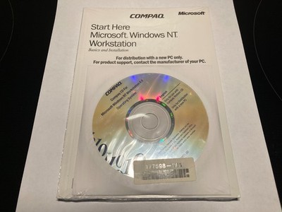 Compaq Deskpro Kit Microsoft Windows NT 4.0 Workstation NO KEY w/P900/Restore CD