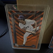 2025 Topps Update Series Orange & Black Foil Joe Boyle #US62 Tampa Bay Rays MLB
