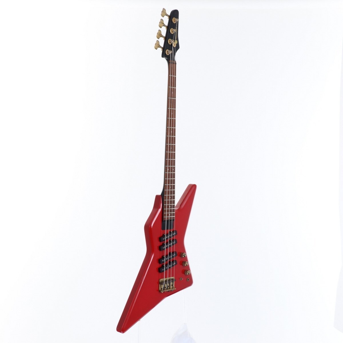 Used 80s Greco MTB65 FR Red MIJ Explorer-ish Bass JJJJ 3.93