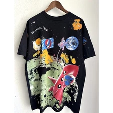 Grateful Dead All Over Print 1995 Vintage T-shirt Reprint Liquid Blue Tag
