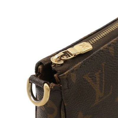 LOUIS VUITTON Monogram Pochette Accessoires Pouch Chain Bag M82766