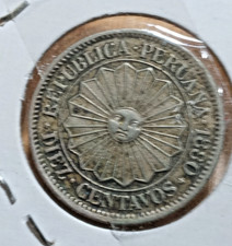 PERU - 1880 - 10 centavos moneda provicional -COIN