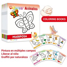 4  12Y Kids Spanish Drawing Coloring Workbook Early Learning Educational Book