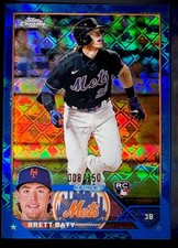 2023 Topps Chrome Logofractor Edition - Brett Baty #204 Blue Refractor /150 (RC)