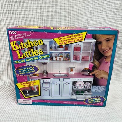 1996 Tyco Kitchen Littles Deluxe Kitchen Center new in box sealed contents