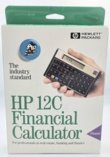 HP 12C Financial Calculator RPN w/ Case Manuals Complete Vintage New Open Box