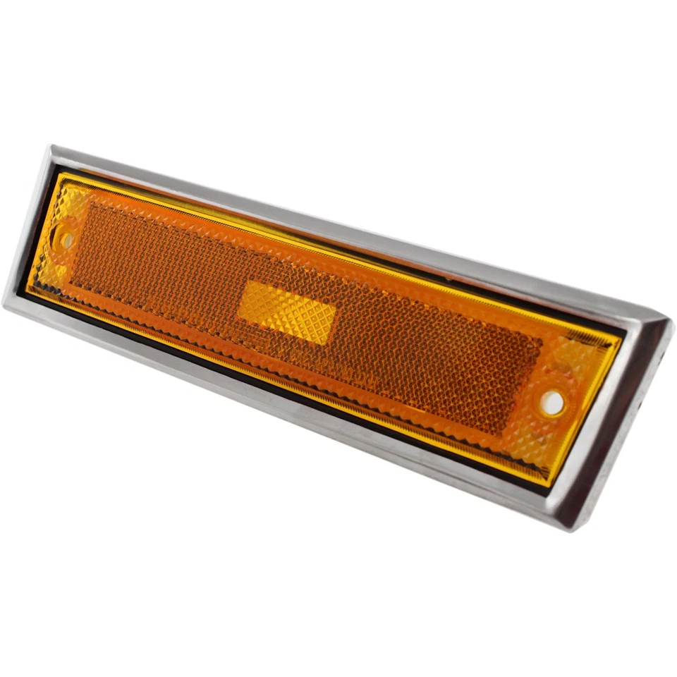 Conjunto de marcador frontal para 1981-1986 Chevy C10 K10 C1500 K1500 com acabamento cromado - Imagem 4 de 4