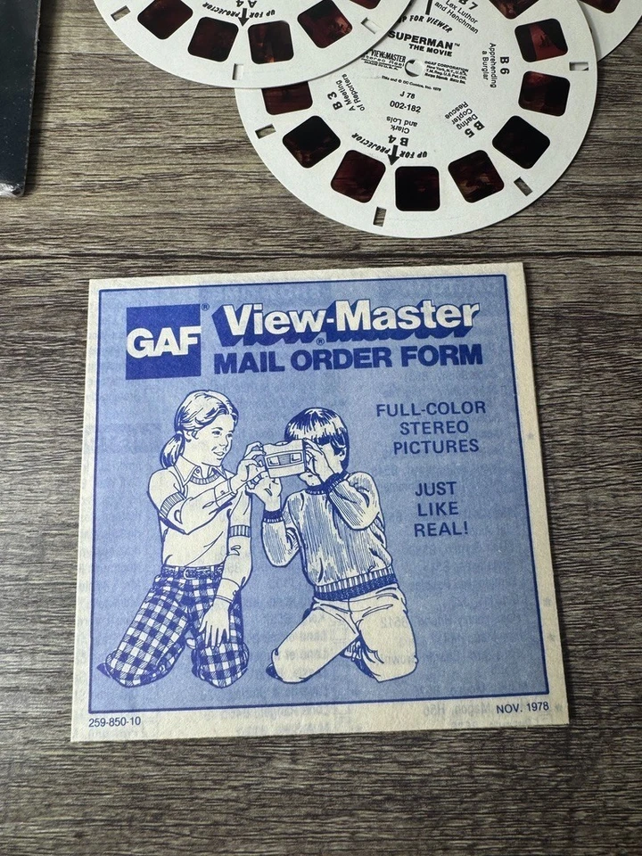 View-Master SUPERMAN THE MOVIE - J78 - 3 Reel Set + Booklet (V1) - Image 4 of 4