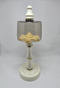 RARE Mid Century Modern Regency Dome Toothbrush Counter Caddy 10"
