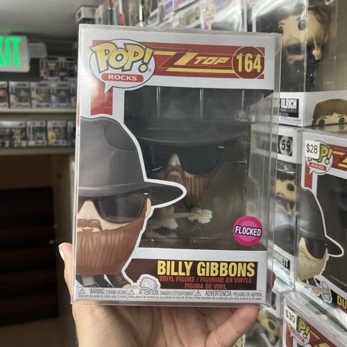 Funko Pop Rocks -  ZZ Top Billy Gibbons #164 - Flocked Vinyl Figure
