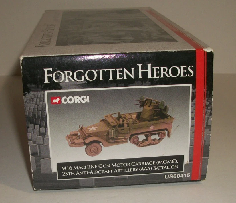 Corgi #US60415 Forgotten Heroes, M16 Machine Gun Motor Carriage 1:50 Diecast-NIB - Image 3 of 4