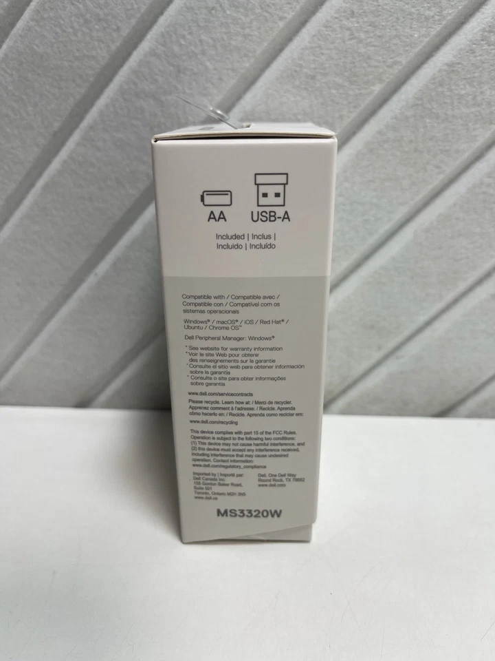 Dell Mobile Wireless Mouse 4000 DPI (Black) - MS3320W - Image 2 of 4