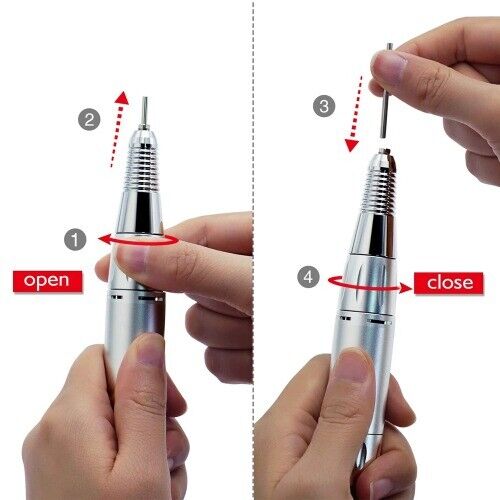 Nagel Bohrer Griff 35000U/min Nagelbohrer Handstück Feile Politur Schleifmaschine Bohrer - Bild 5 von 29