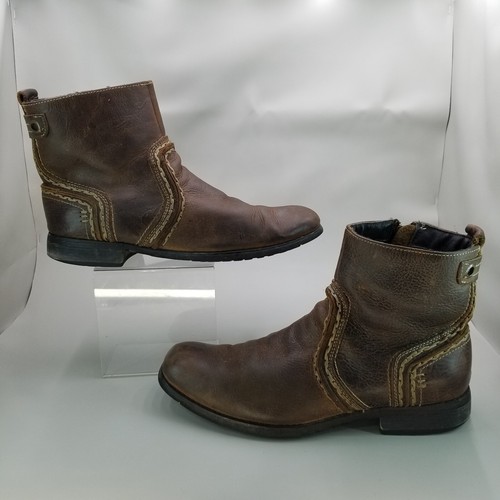Bed Stu Boots Men's Size 9 Revolution Brown Leather Ankle Distressed Western - Picture 8 of 17