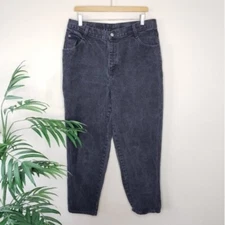 Vintage Gitano | Petite Faded Black Mom Jeans, womens vtg size 18P