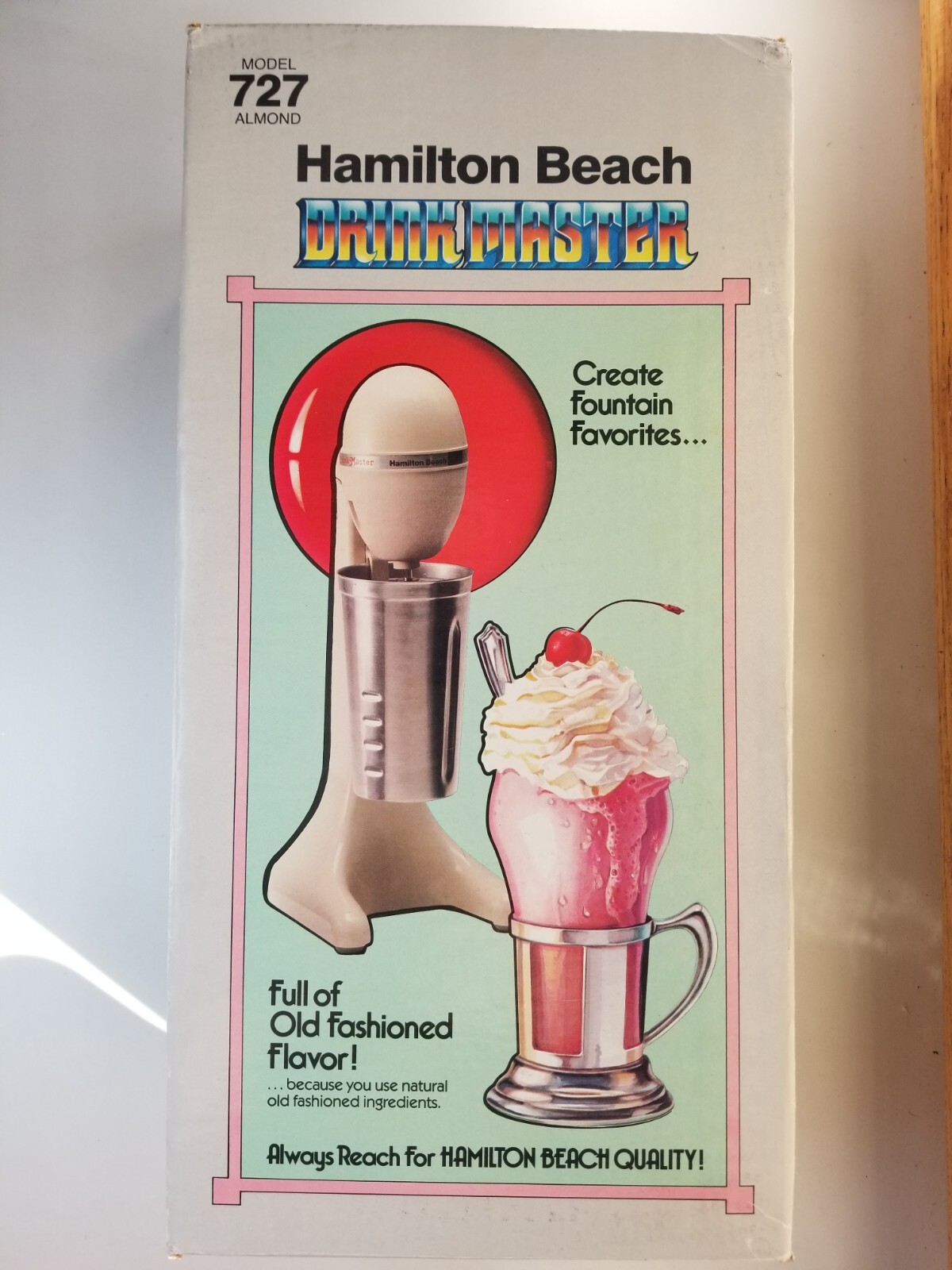 Hamilton Beach Deluxe DrinkMaster Milkshake Machine Model 727AL NEW
