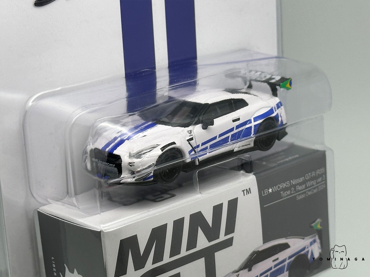Mini GT 718 LB WORKS Nissan GT-R R35 Type 2 Rear Wing Ver 3 Mini GT 718 LB WORKS Nissan GT-R R35 Type 2 Rear Wing Ver 3