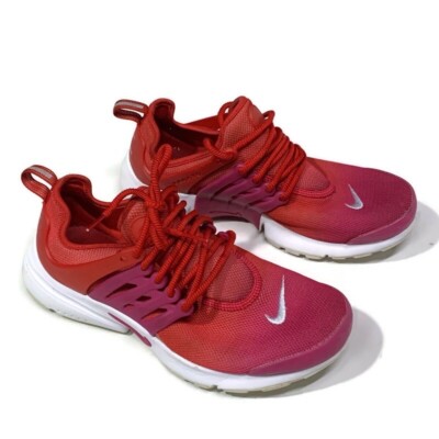 Nike Air Presto Running Shoe Womens Size Athletic Gradient University Red  Pink