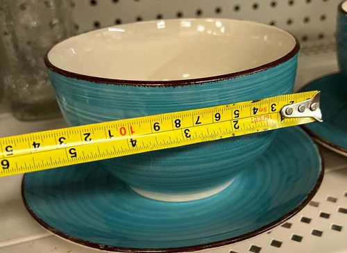Lot 2 New Royal Norfolk Blue Soup Cereal Bowl Whit Plates - Picture 4 of 7