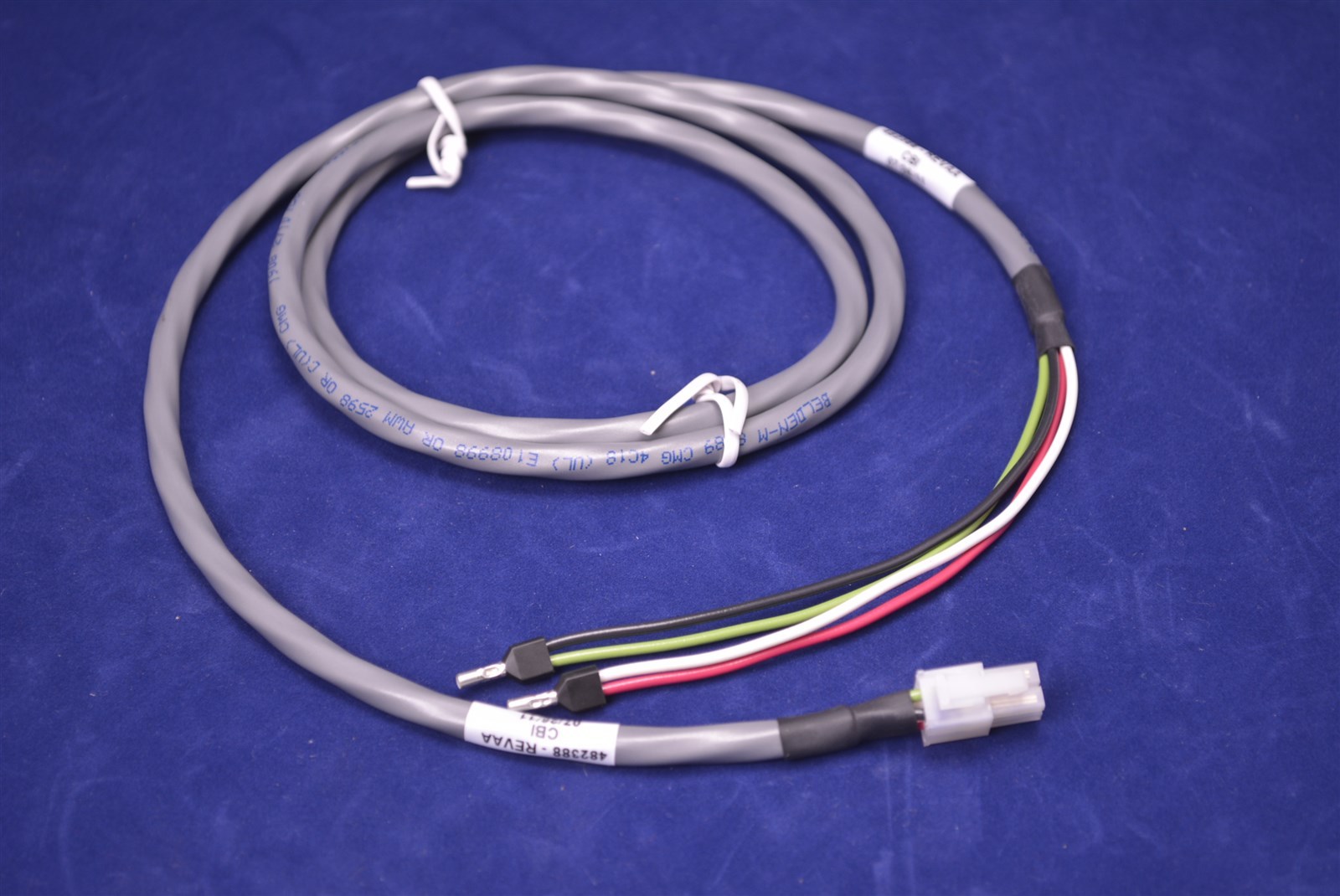 Brooks Automation Cable Assembly Part # 482388 4 Wire 48" Molex Connectors & Pin