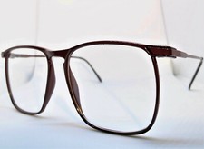 True Vintage Elan Sleek  Large Dark Amber Eyeglass Frames Women's  Men's 56mm