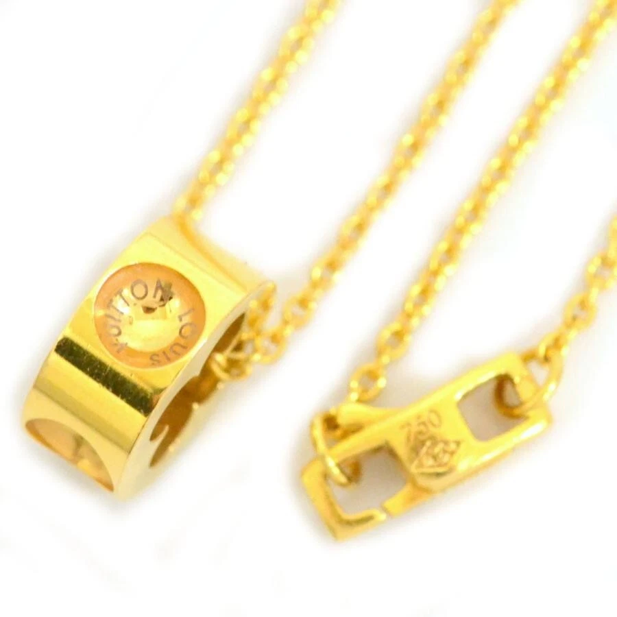 LOUIS VUITTON Empreinte Pendant Necklace 750 Yellow Gold Free ship FS JAPAN