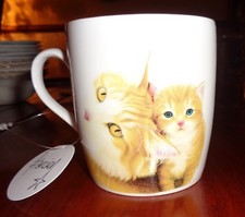 Francien Fine Bone China Mug A GINGER CAT AND KITTEN
