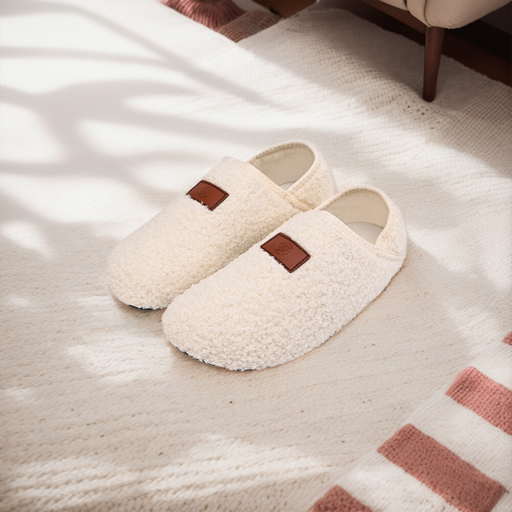 SAOLA Pantofole donna orsacchiotto pile casual soffici con suola morbida antiscivolo ciabatte da interno