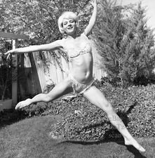 1960s Negative-sexy blonde pinup girl Arlette leaping-cheesecake t427953