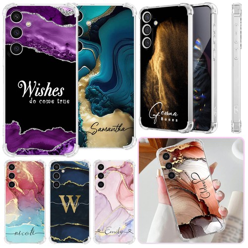 Funda Carcasa Personalizada Textura Mármol Para Samsung Galaxy A36 A56 A16 S25 S24 FE