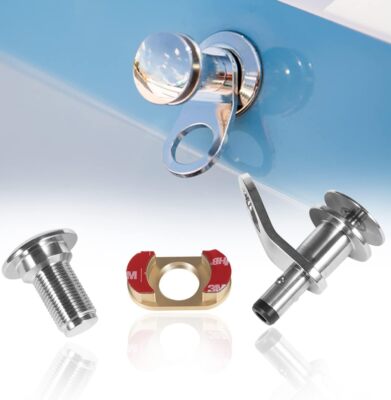 3/8'' Marine Stainless Steel Quick-Release Boat Fender Holder Pin & Receiver Kit