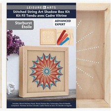 StellarCraft: 3D Wood String Art Kit - Starburst Shadow Box for Adults, Teens 