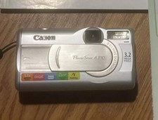 Canon PowerShot A310 Digital Camera W/Box & Manual 3.2MP PC1203 Works!