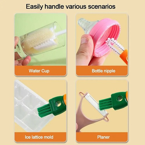 4 In 1 Cup Cleaning Brush Bottle Gap Cleaner Brush Detachable Scrubber Tool - Picture 5 of 12