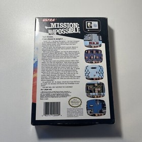 Mission Impossible Nintendo NES TESTED Game Cartridge + Box + Styrofoam REV A