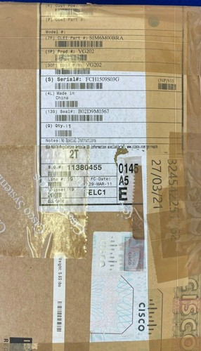 Puerta de enlace de voz analógica Cisco VG202 o puerta de enlace de teléfono con fuente de alimentación del Reino Unido (IVA incluido) (NUEVO) - Imagen 3 de 4