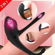 Electric Remote Penis-Stretcher Enhancer Ball Scrotum-Ring-Delay-Time for MEN