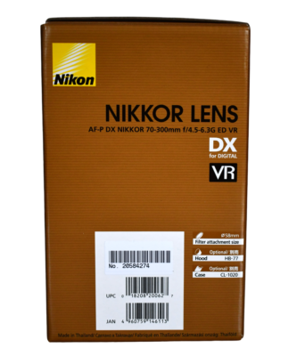 Nikon AF-P DX NIKKOR 70-300mm F/4.5-6.3 VR ED G Lens for sale