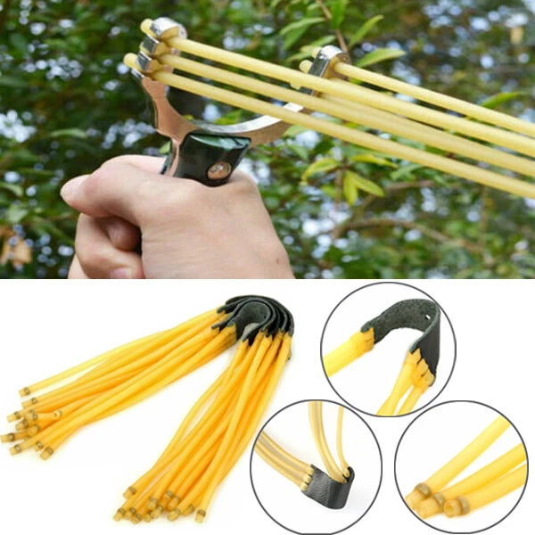 Lance pierre métal complet élastique triple Fronde Slingshot jeux