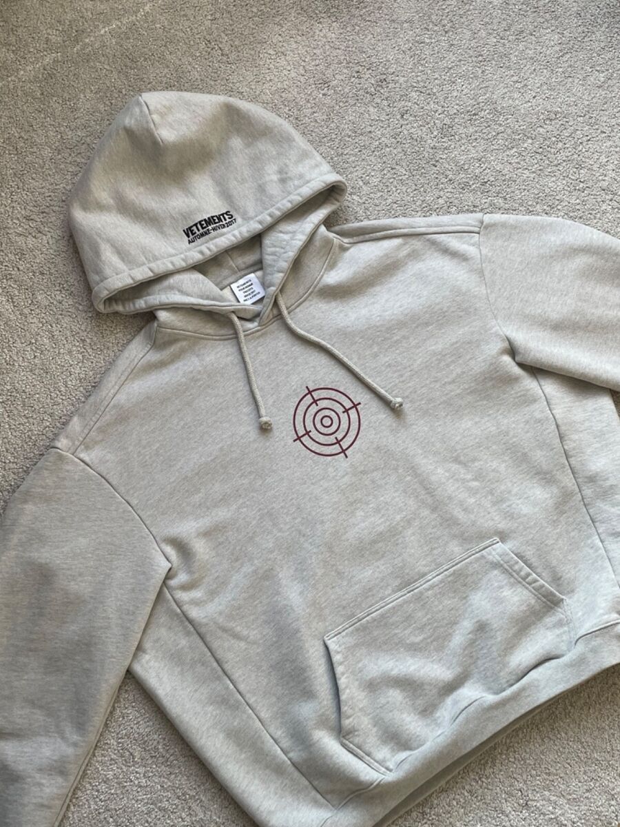 Vetements AW17 Eleven Inch Gun Club Hoodie Grey | eBay Vetements AW17 Eleven Inch Gun Club Hoodie Grey | eBay
