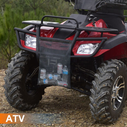 Bolsa de basura de malla para ATV UTV Trail Jeep Golf 26" x 22" bolsa de almacenamiento universal multiuso