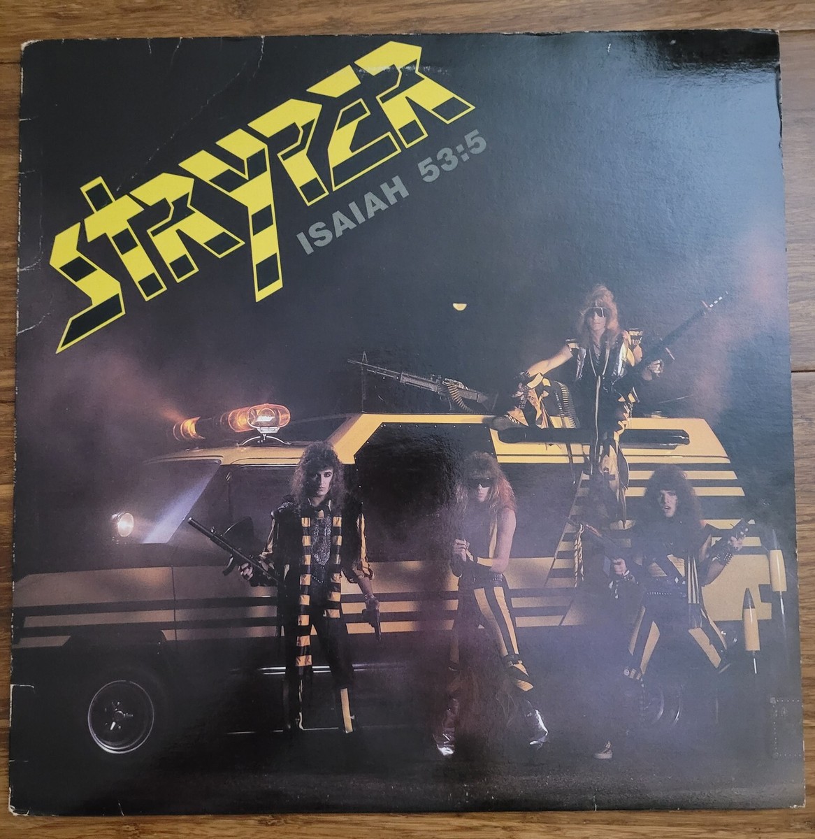 STRYPER SOLDIERS UNDER COMMAND WHITE VINYL BEAUTIFUL DISC 1985