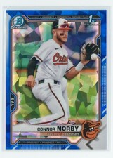 2021 Bowman Chrome Draft Sapphire Connor Norby - BDC-50 (C)