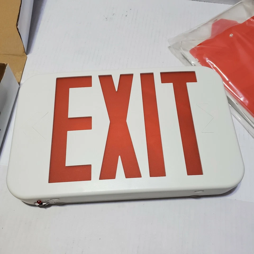 Slimline Exit Sign, Red LED, 12"x7" - Image 3 of 4