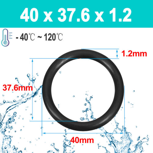 Junta tórica cable espesor 1,2 mm x OD 5 mm - 50 mm anillo de goma de sellado negro NBR 70 - Imagen 52 de 55