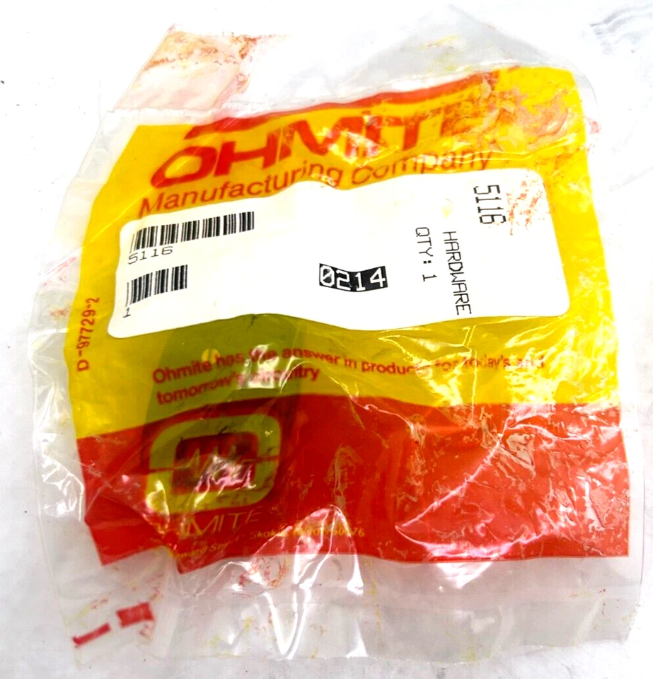 Lot of 2 Ohmite 5116 Knobs & Dials BAR KNOB New - Image 2 of 4